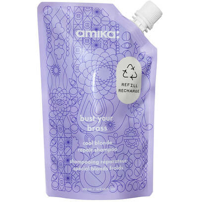 Amika Bust Your Brass Cool Blonde Repair Shampoo