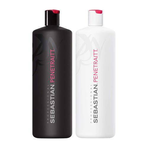 Sebastian Penetraitt Shampoo & Conditioner Liter DUO Set 33.8 oz